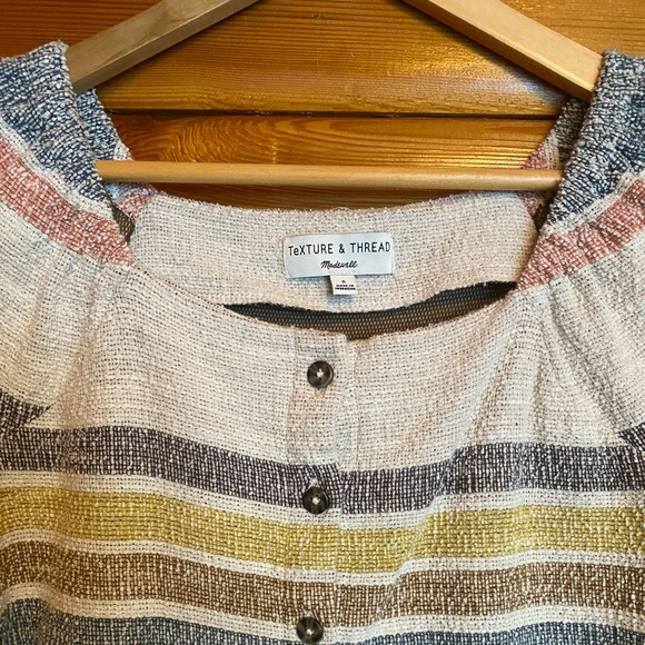 Madewell Texture & Thread Button-Front Top - S - Picture 3 of 5